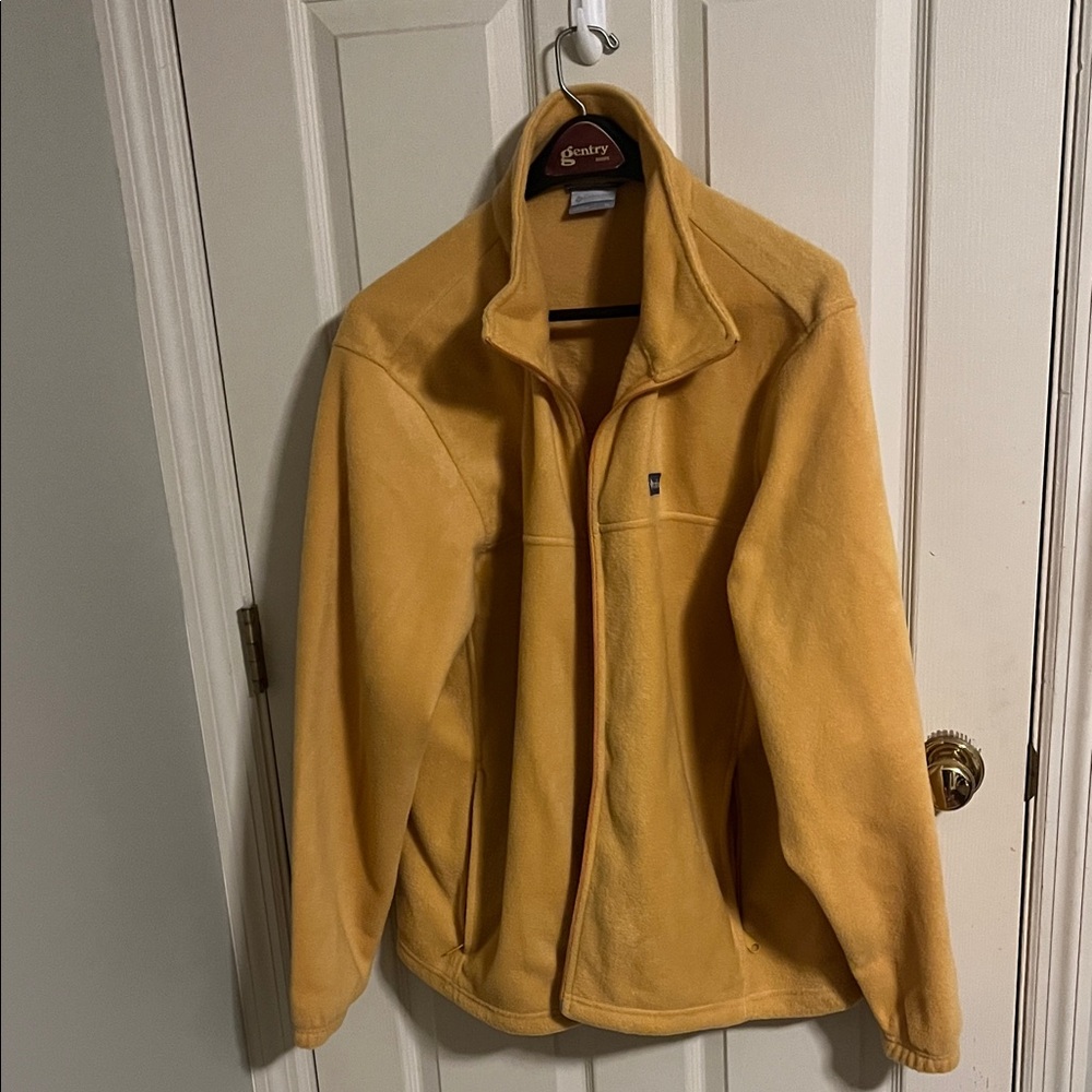 Columbia Golden Yellow Full-Zip Fleece Jacket